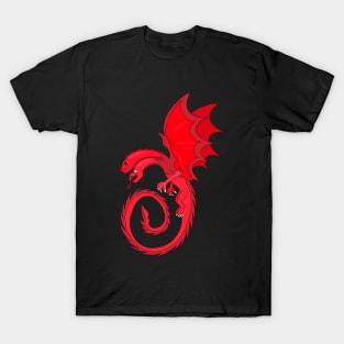 Two Headed Merlot Dragon T-Shirt